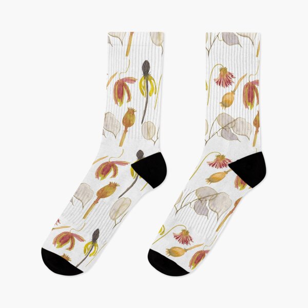 Item preview, Watercolor dried flowers collection with rudbeckia lunaria and poppy heads designed and sold by chovhaniryna.