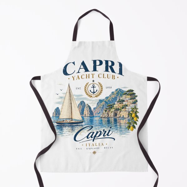 Aperçu de l'œuvre Portofino Yacht Club Vintage Sailing Badge créée et vendue par Asfyi.