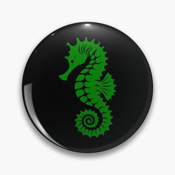 Item preview, Green Tribal Seahorse Silhouette Design designed and sold by pattern-archive.