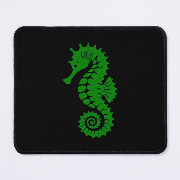Item preview, Green Tribal Seahorse Silhouette Design designed and sold by pattern-archive.