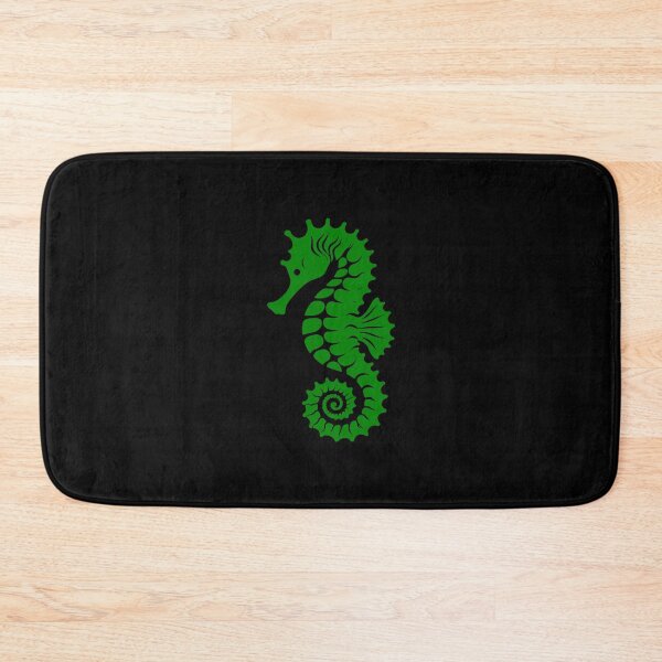 Item preview, Green Tribal Seahorse Silhouette Design designed and sold by pattern-archive.
