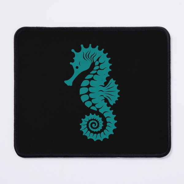 Item preview, Teal Tribal Seahorse Silhouette Design designed and sold by pattern-archive.