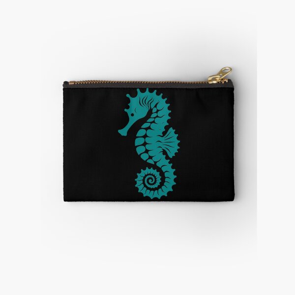 Item preview, Teal Tribal Seahorse Silhouette Design designed and sold by pattern-archive.