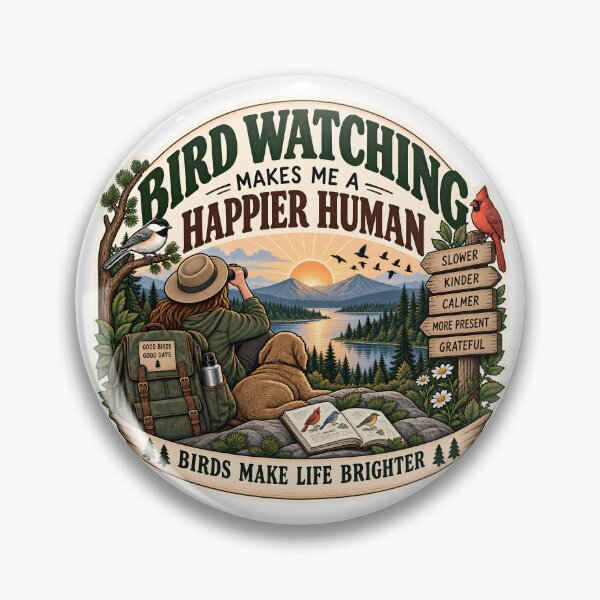 Item preview, Birdwatching Makes Everything Better designed and sold by MysticCanvasAi.