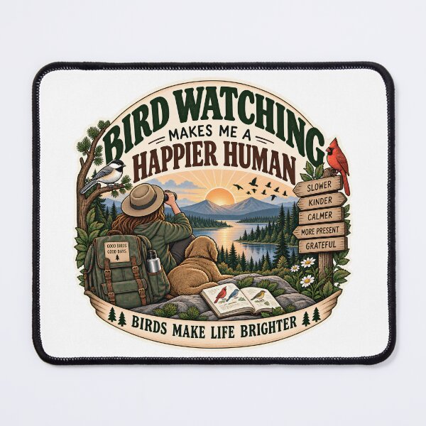 Item preview, Birdwatching Makes Everything Better designed and sold by MysticCanvasAi.