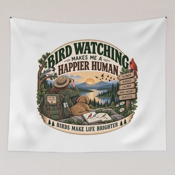 Item preview, Birdwatching Makes Everything Better designed and sold by MysticCanvasAi.