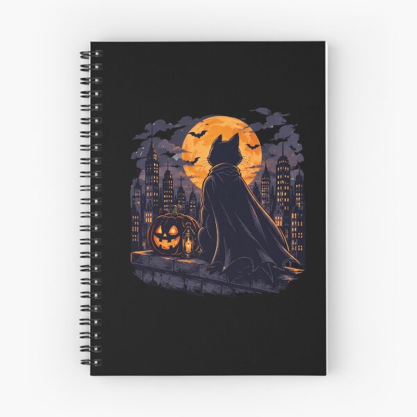 Item preview, Bat Cat Halloween Black Cat Batman Parody Gotham City designed and sold by Retro Whiskers.