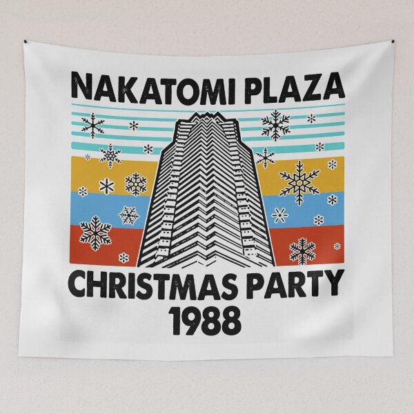 Item preview, Die Hard Christmas Xmas Hans Gruber Design Nakatomi Plaza Jumper Tee Shirt Mug Dress Pillow Throw Santa Movie Snow Funny Deck The Hans designed and sold by Cool Robot Bro..
