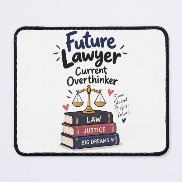 Item preview, Future Lawyer, Current Overthinker – Law Student designed and sold by 1234saad.