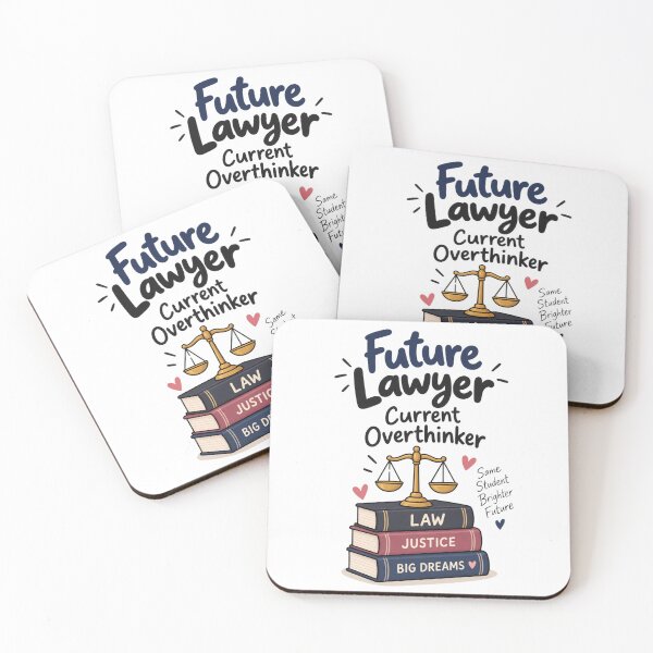Item preview, Future Lawyer, Current Overthinker – Law Student designed and sold by 1234saad.