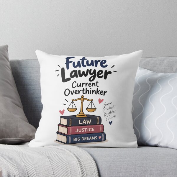 Item preview, Future Lawyer, Current Overthinker – Law Student designed and sold by 1234saad.