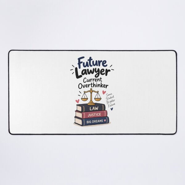 Item preview, Future Lawyer, Current Overthinker – Law Student designed and sold by 1234saad.