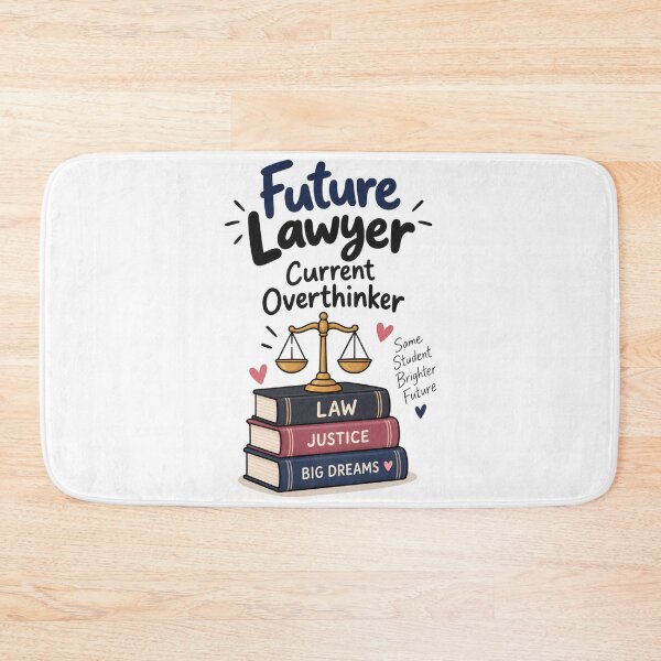 Item preview, Future Lawyer, Current Overthinker – Law Student designed and sold by 1234saad.