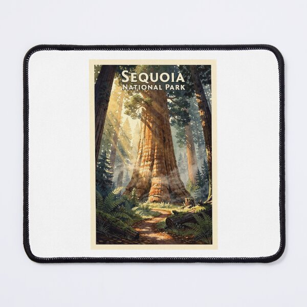 Item preview, Sequoia National Park California Vintage Watercolor Travel designed and sold by Teelogic.