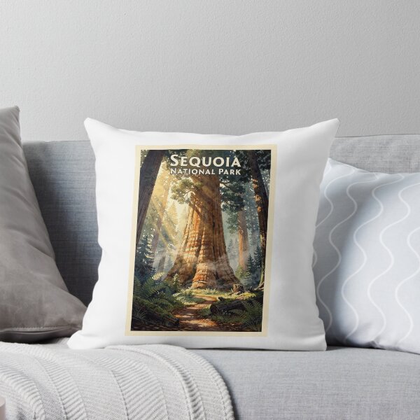 Item preview, Sequoia National Park California Vintage Watercolor Travel designed and sold by Teelogic.