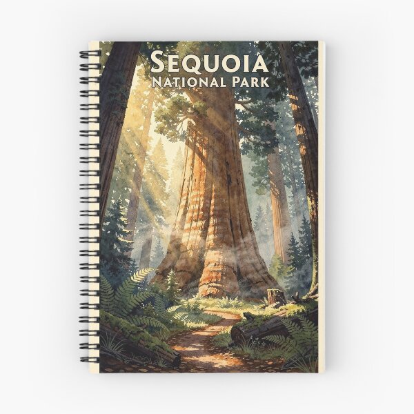 Item preview, Sequoia National Park California Vintage Watercolor Travel designed and sold by Teelogic.