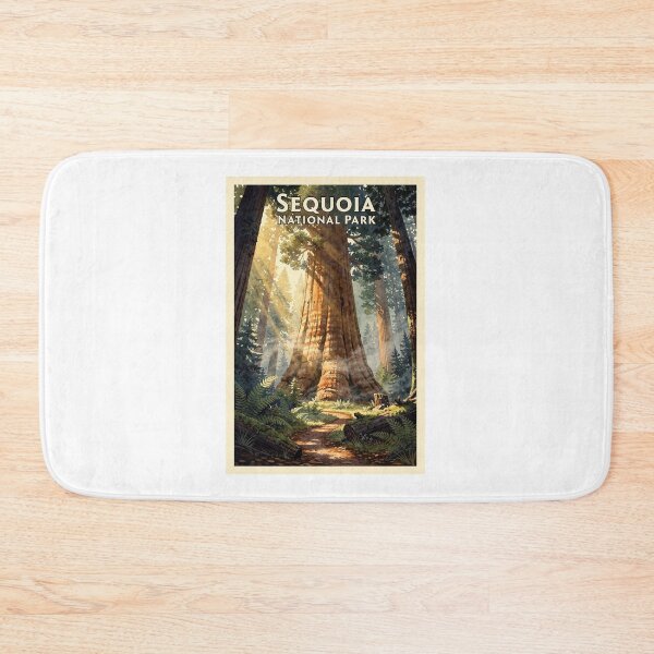 Item preview, Sequoia National Park California Vintage Watercolor Travel designed and sold by Teelogic.