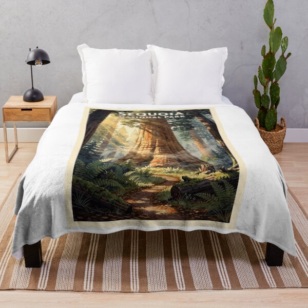 Item preview, Sequoia National Park California Vintage Watercolor Travel designed and sold by Teelogic.