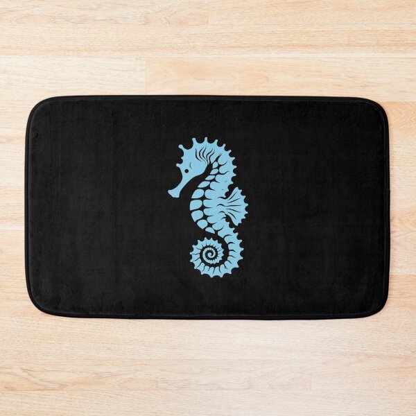 Item preview, Sky Blue Tribal Seahorse Silhouette Design designed and sold by pattern-archive.
