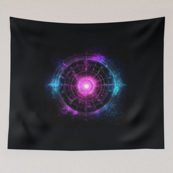 Item preview, Zodiac Wheel Celestial, 3d Render, Vibrant Multicolor Holographic designed and sold by Checho30.