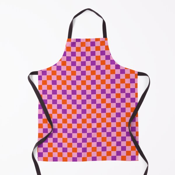 Item preview, Orange And Purple On Pink Checkered Pattern   designed and sold by PatternTitan.