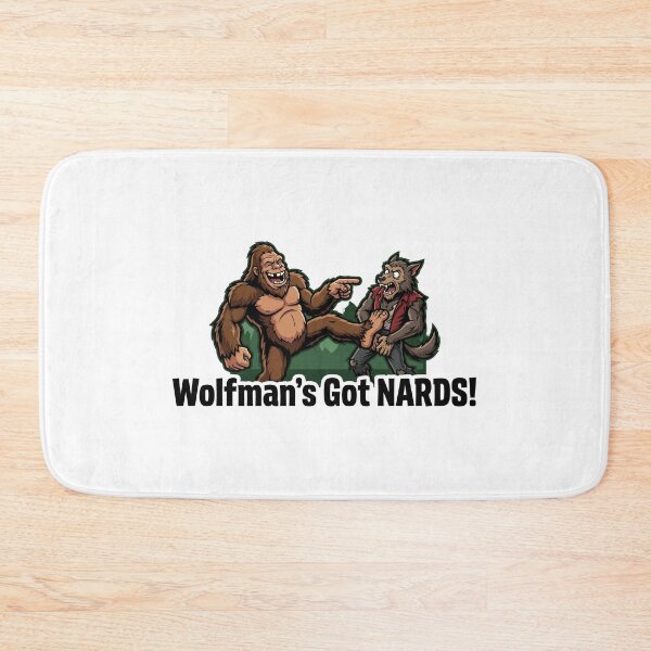 Item preview, Wolfman's Got Nards Bigfoot Kick - Funny Halloween Sasquatch Design designed and sold by Spank My Yeti.