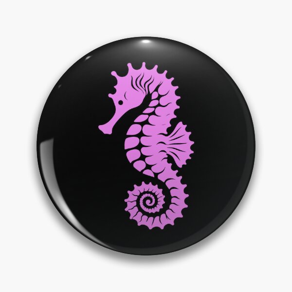 Item preview, Violet Tribal Seahorse Silhouette Design designed and sold by pattern-archive.