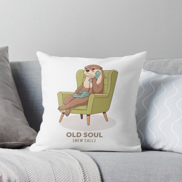 Item preview, Cozy Otter Talking on Telephone Vintage Aesthetic designed and sold by COZY VINTAGE animal.