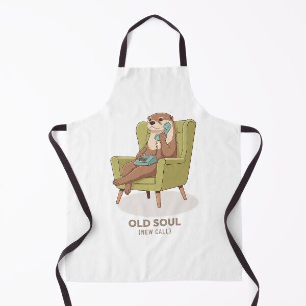 Item preview, Cozy Otter Talking on Telephone Vintage Aesthetic designed and sold by COZY VINTAGE animal.
