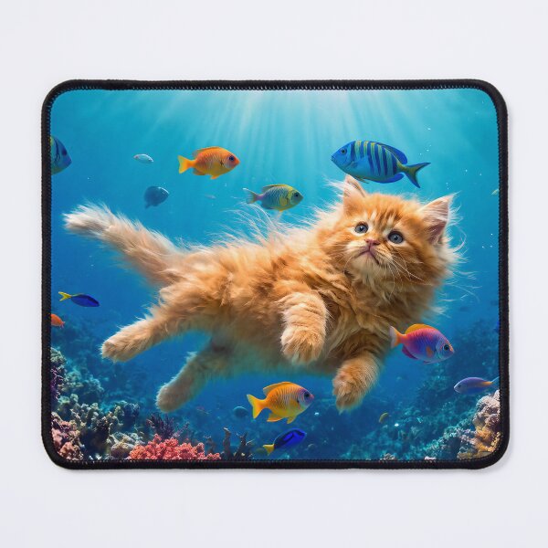 Item preview, Kittens Love Fishies designed and sold by Lava Tigers Art.