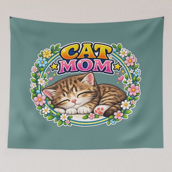 Item preview, Cat mom – Proud cat mom and “crazy cat lady” vibes! designed and sold by POP FACTORY.