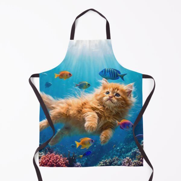 Item preview, Kittens Love Fishies designed and sold by Lava Tigers Art.
