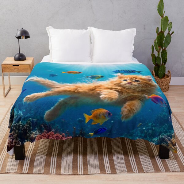 Item preview, Kittens Love Fishies designed and sold by Lava Tigers Art.