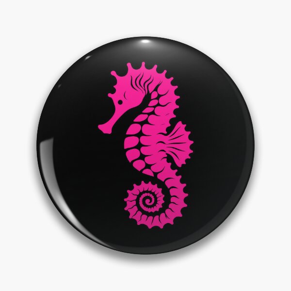 Item preview, Hot Pink Tribal Seahorse Silhouette Design designed and sold by pattern-archive.
