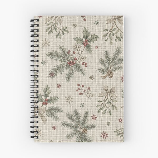 Item preview, French Country Christmas Linen Pattern designed and sold by frumixart.