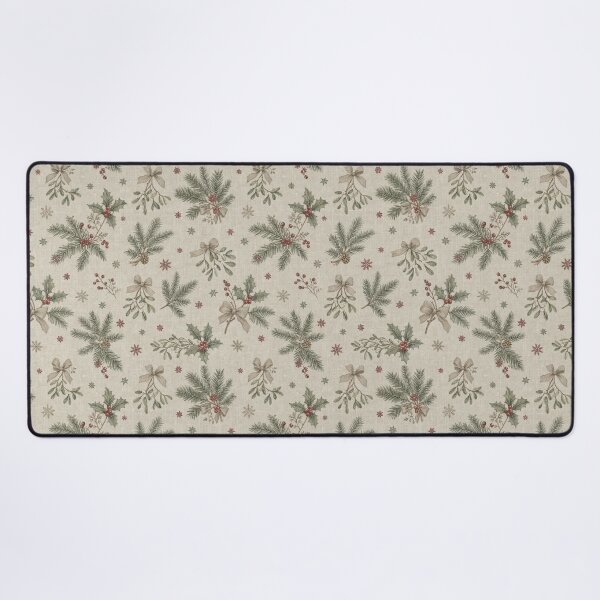 Item preview, French Country Christmas Linen Pattern designed and sold by frumixart.