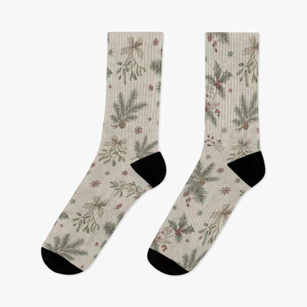 Item preview, French Country Christmas Linen Pattern designed and sold by frumixart.