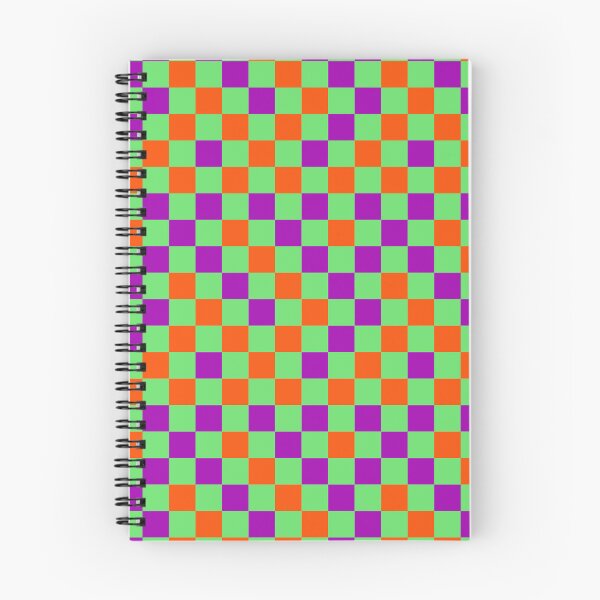 Item preview, Orange And Purple On Green Checkered Pattern   designed and sold by PatternTitan.