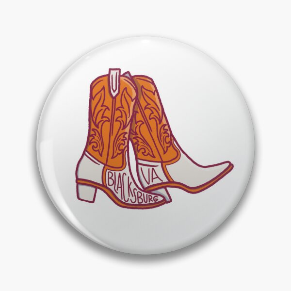 Item preview, Blacksburg Virginia Tech Game Day Boots designed and sold by picklesparkle.