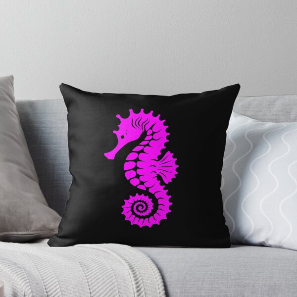 Item preview, Magenta Tribal Seahorse Silhouette Design designed and sold by pattern-archive.