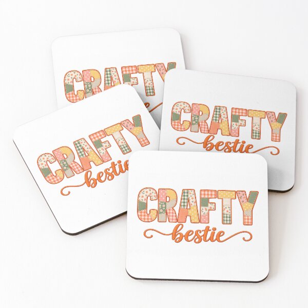 Item preview, Crafty Bestie – Colorful Patchwork Quilting Sewing Craft Design designed and sold by MimsTees.