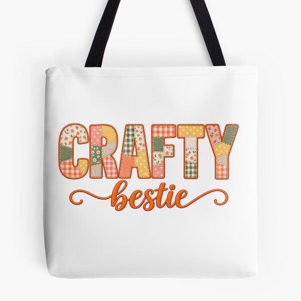 Item preview, Crafty Bestie – Colorful Patchwork Quilting Sewing Craft Design designed and sold by MimsTees.