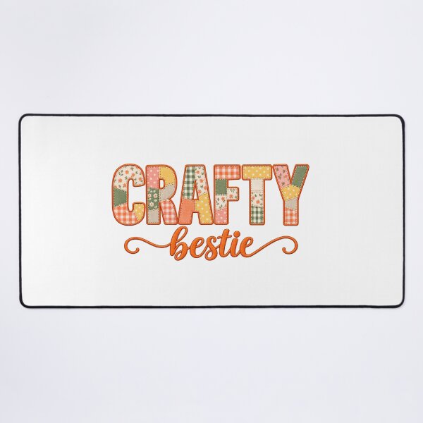 Item preview, Crafty Bestie – Colorful Patchwork Quilting Sewing Craft Design designed and sold by MimsTees.