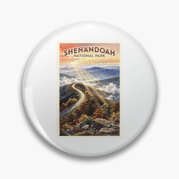 Item preview, Shenandoah National Park Virginia Vintage Watercolor Travel designed and sold by Teelogic.