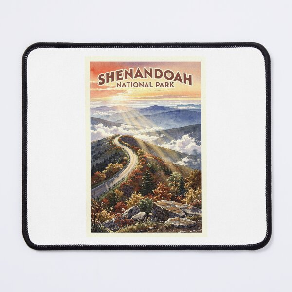 Item preview, Shenandoah National Park Virginia Vintage Watercolor Travel designed and sold by Teelogic.