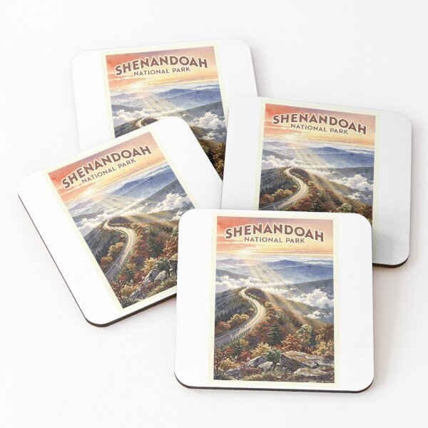 Item preview, Shenandoah National Park Virginia Vintage Watercolor Travel designed and sold by Teelogic.