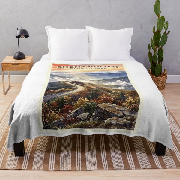 Item preview, Shenandoah National Park Virginia Vintage Watercolor Travel designed and sold by Teelogic.