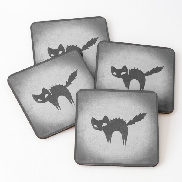 Item preview, Jagged Silhouette of an Arched Black Cat designed and sold by Ghoul Enterprises.