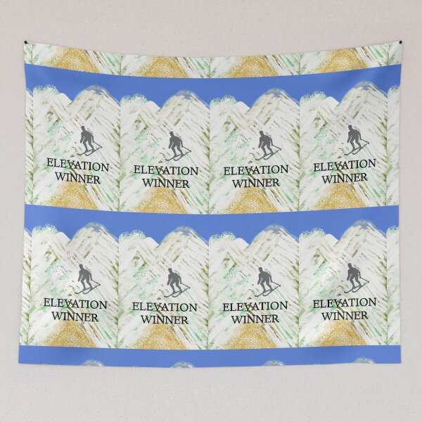 Item preview, Elevation Winner - Retro Skiing and Mountain Adventure designed and sold by AWADHESH  CHAURASIA.