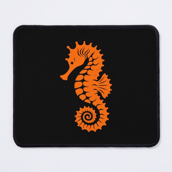Item preview, Orange Tribal Seahorse Silhouette Design designed and sold by pattern-archive.